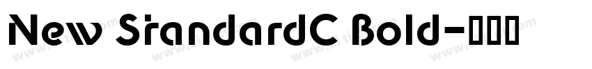 New StandardC Bold字体转换